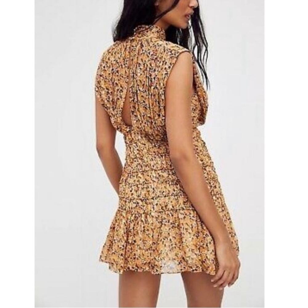 NWT SHONA JOY Collette High Neck Sleeveless Corded Mini Dress Sz 4 - Picture 2 of 10